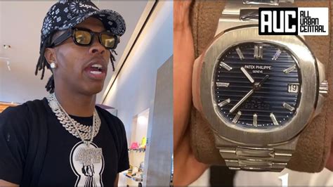 lil baby fake watch post|lil baby patek philippe watch.